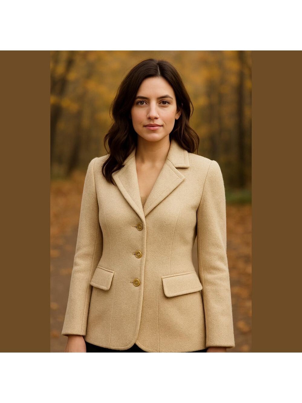 Escada Vintage New Wool Rabbit Angora Blend Jacket Size 34